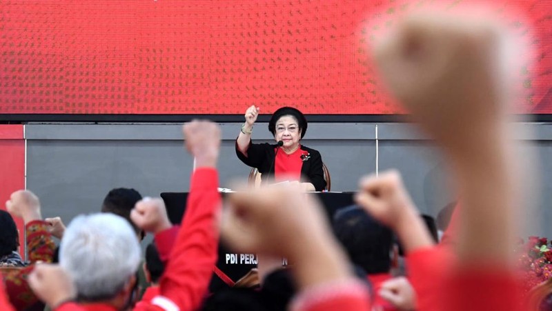 Presiden RI Jokowi di Rakernas II PDI Perjuangan Desa Kuat, Indonesia Maju dan Berdaulat - 21 Juni 2022. (Foto: Kris - Biro Pers Sekretariat Presiden)