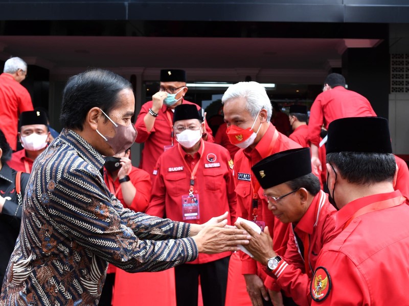 Presiden RI Jokowi di Rakernas II PDI Perjuangan Desa Kuat, Indonesia Maju dan Berdaulat - 21 Juni 2022. (Foto: Kris - Biro Pers Sekretariat Presiden)