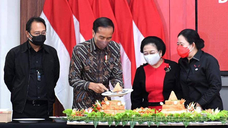 Presiden RI Jokowi di Rakernas II PDI Perjuangan Desa Kuat, Indonesia Maju dan Berdaulat - 21 Juni 2022. (Foto: Kris - Biro Pers Sekretariat Presiden)