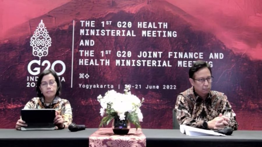 Konferensi Pers Menteri Kesehatan Budi Gunadi Sadikin dan Menteri Keuangan Sri Mulyani (Tangkapan Layar Youtube)