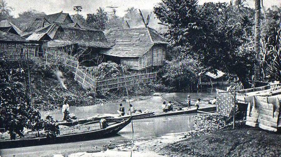 Ilustrasi kali di Batavia