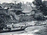 Ilustrasi kali di Batavia
