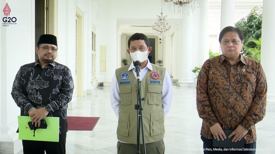 Ket Pers Menko Perekonomian, Kepala BNPB dan Menag Mengenai Penyakit Mulut dan Kuku, 23 Juni 2022