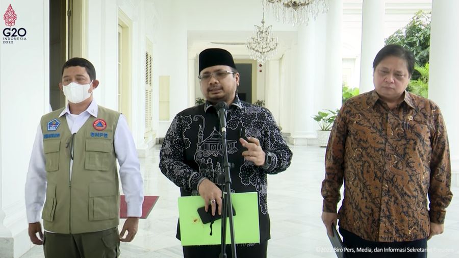 Ket Pers Menko Perekonomian, Kepala BNPB dan Menag Mengenai Penyakit Mulut dan Kuku, 23 Juni 2022