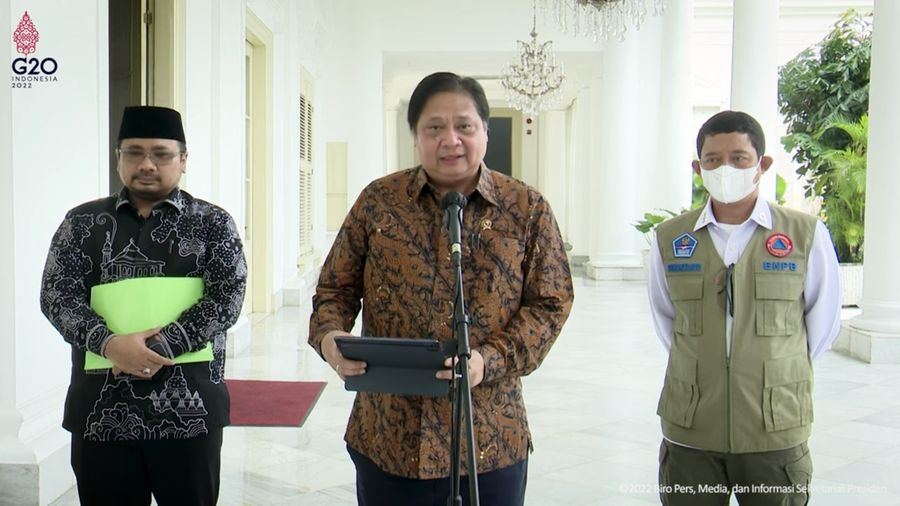 Ket Pers Menko Perekonomian, Kepala BNPB dan Menag Mengenai Penyakit Mulut dan Kuku, 23 Juni 2022