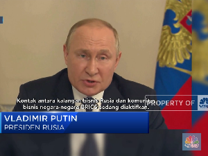 Pertama Kali Sejak Invasi, Putin Kembali Hadir di KTT BRICS