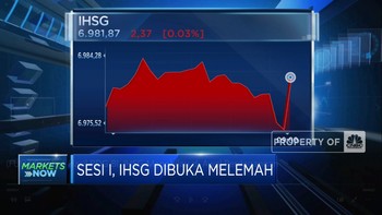 Sambut Hasil RDG BI, IHSG 'Galau' di Awal Perdagangan
