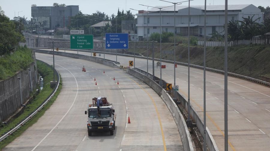 Tol Pamulang - Cinere. (CNBC Indonesia/Andrean Kristianto)