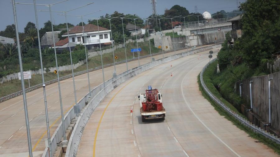Tol Pamulang - Cinere. (CNBC Indonesia/Andrean Kristianto)