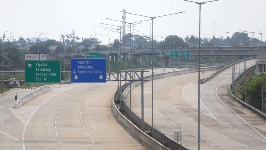 Tol Pamulang - Cinere. (CNBC Indonesia/Andrean Kristianto)