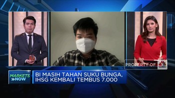 BI Tahan Suku Bunga Acuan, IHSG Kembali ke Level 7.000-an