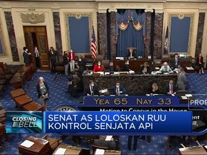 Senat AS Loloskan RUU Kontrol Senjata Api