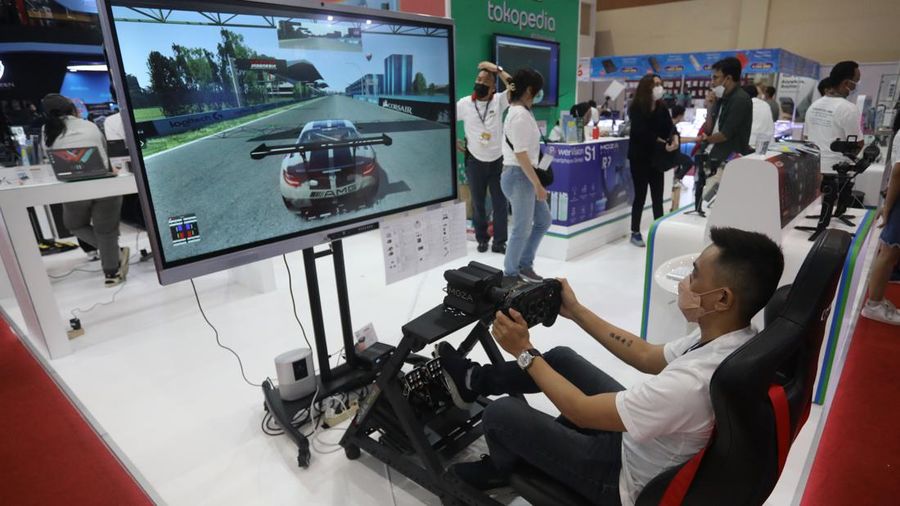 Indocomtech 2022 di Jakarta Convention Center (CNBC Indonesia/Andrean Kristianto)
