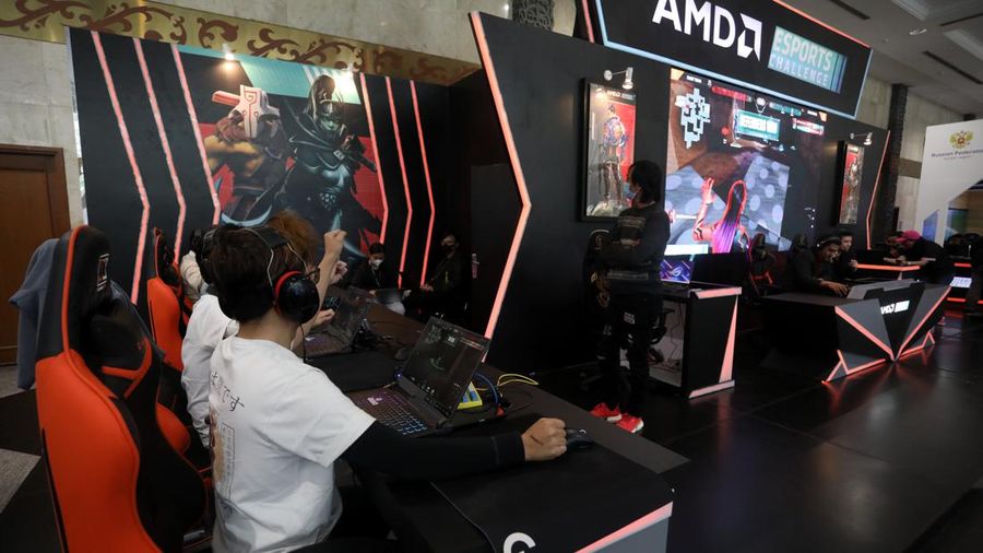 Indocomtech 2022 di Jakarta Convention Center (CNBC Indonesia/Andrean Kristianto)