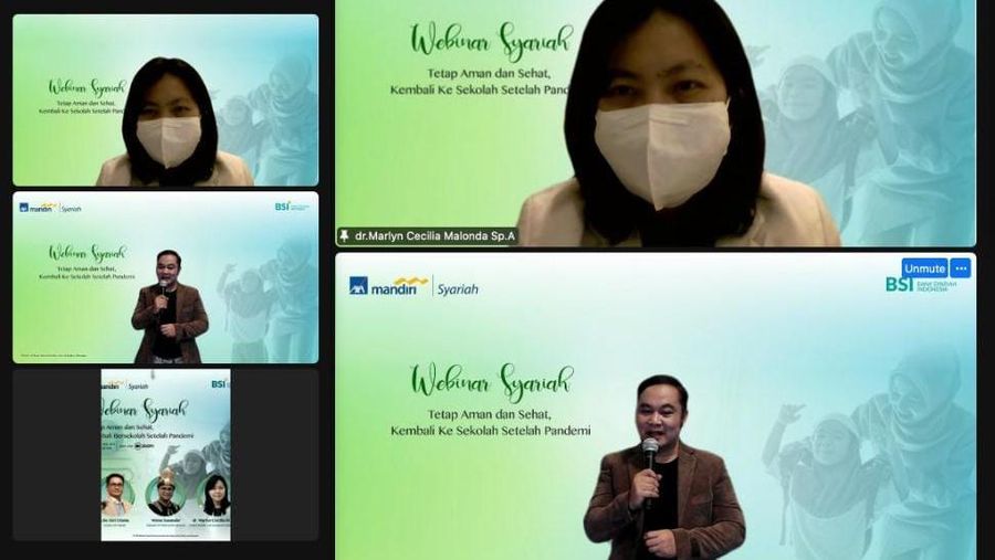 Webinar 'Tetap Aman dan Sehat, Kembali Sekolah Setelah Pandemi'.
