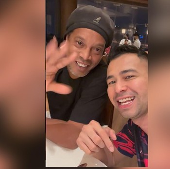 Potret Kebersamaan Ronaldinho dan Sultan Andara Raffi Ahmad