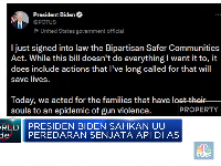 Biden Sahkan UU Peredaran Senjata Api di AS