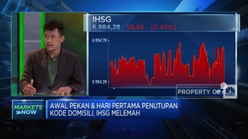 Hari Pertama Penutupan Kode Domisili, IHSG Sesi I Melemah
