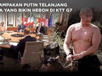 Penampakan Putin Telanjang Dada yang Bikin Heboh di KTT G7
