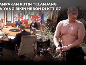 Penampakan Putin Telanjang Dada yang Bikin Heboh di KTT G7