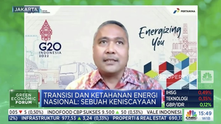 Senior Vice President Strategy and Invesment PT Pertamina (Persero) Daniel S Purba (Tangkapan layar CNBC Indonesia TV)