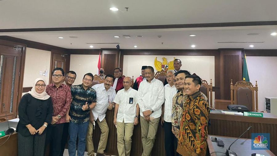 Suasana Putusan PKPU Garuda Indonesia, Senin (27/6/2022). (CNBC Indonesia/Teti Purwanti)
