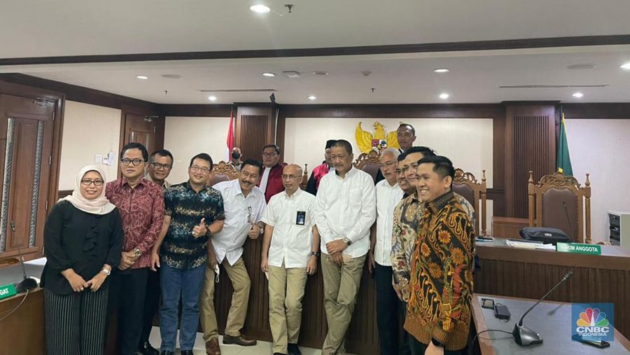 Suasana Putusan PKPU Garuda Indonesia, Senin (27/6/2022). (CNBC Indonesia/Teti Purwanti)