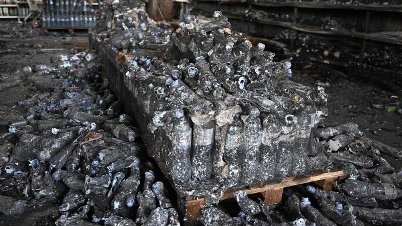 Mal Ukraina hangus dirudal Rusia. (AFP via Getty Images/GENYA SAVILOV)