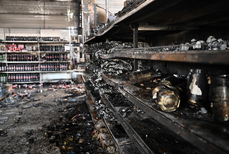 Mal Ukraina hangus dirudal Rusia. (AFP via Getty Images/GENYA SAVILOV)