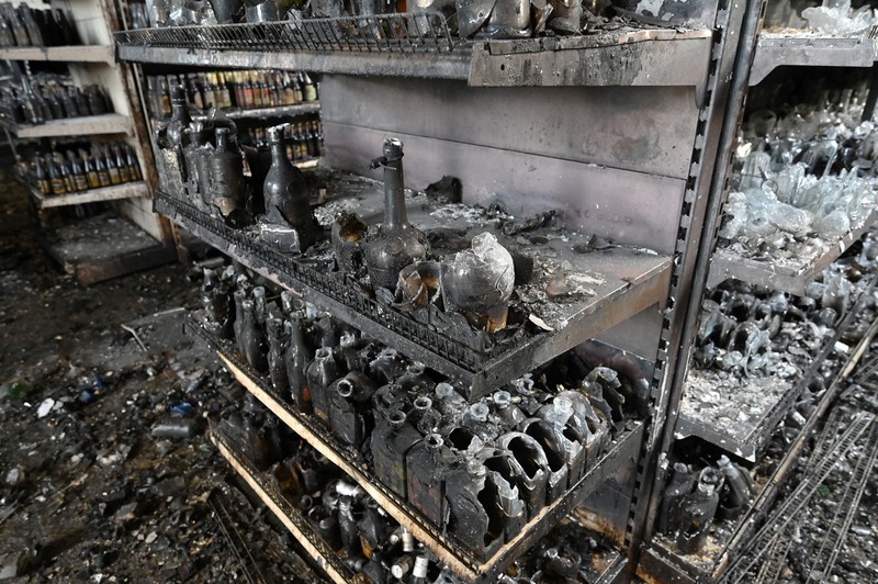 Mal Ukraina hangus dirudal Rusia. (AFP via Getty Images/GENYA SAVILOV)