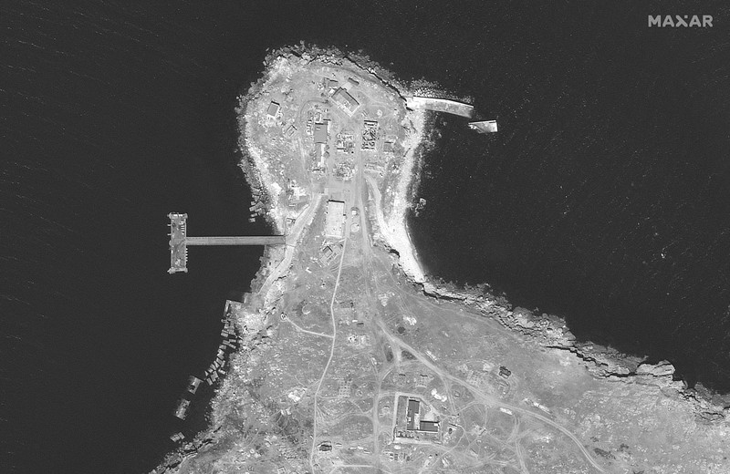 Pulau ular Ukraina. (via REUTERS/UKRAINE OPERATIONAL COMMAND SOUT)