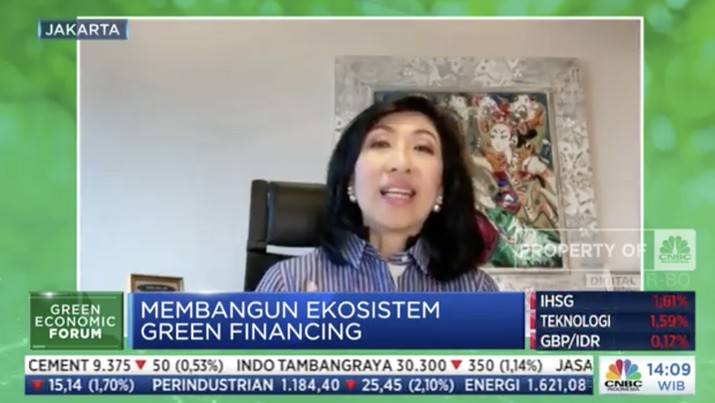 Direktur Keuangan PT Bank Central Asia Tbk (BBCA) Vera Eve Lim (Tangkapn layar CNBC Indonesia TV)