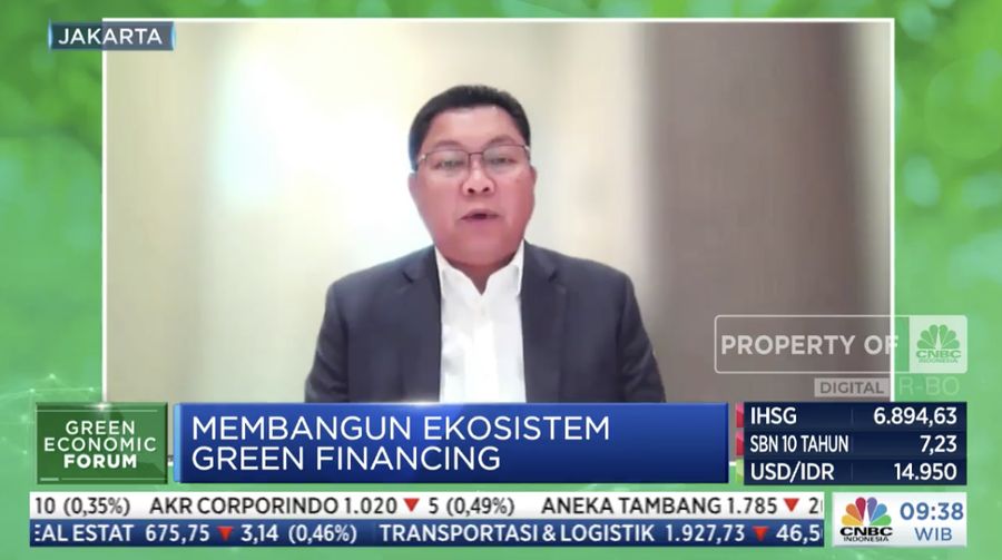 Direktur Utama Bank Mandiri Darmawan Junaidi (Tangkapan layar CNBC Indonesia TV)