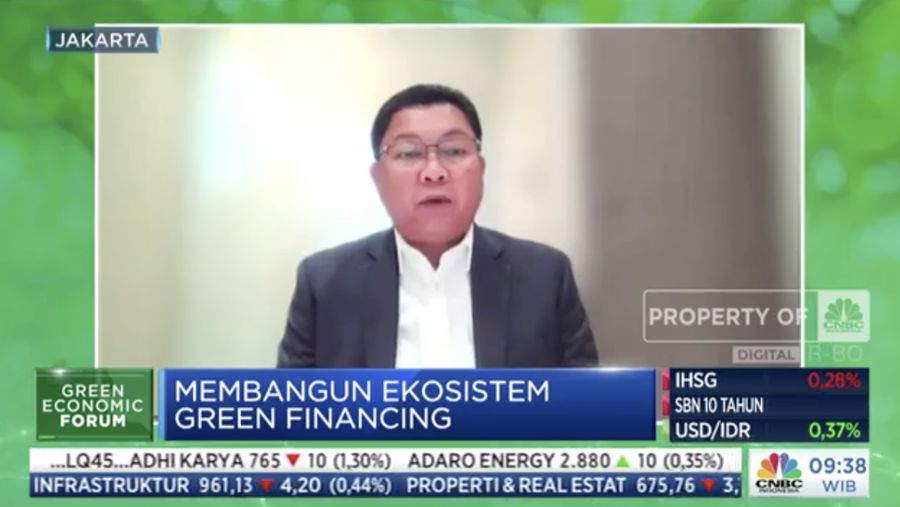Direktur Utama Bank Mandiri Darmawan Junaidi (Tangkapan layar CNBC Indonesia TV)