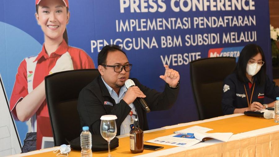 Konferensi Pers Pendaftaran Pengguna BBm Subsidi