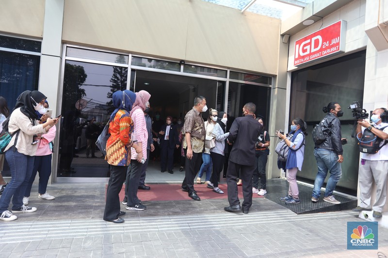 Menteri Pendayagunaan Aparatur Negara dan Reformasi Birokrasi Tjahjo Kumolo meninggal di RS Abdi Waluyo, Jakarta, Jumat (1/7/2022) pukul 11.10 WIB. (CNBC Indonesia/Andrean Kristianto)