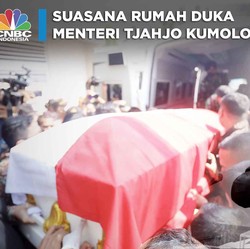 Suasana Rumah Duka Menteri Tjahjo Kumolo