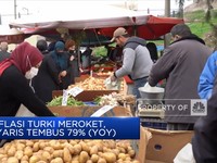 Inflasi Turki Meroket, Nyaris Tembus 79% (yoy)