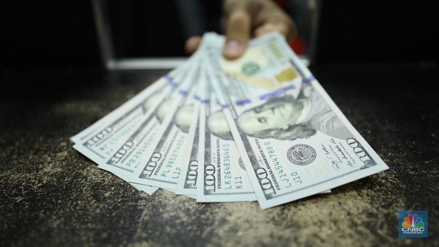 Ilustrasi dolar Amerika Serikat (AS). (²©²ÊÍøÕ¾/ Tri Susilo)