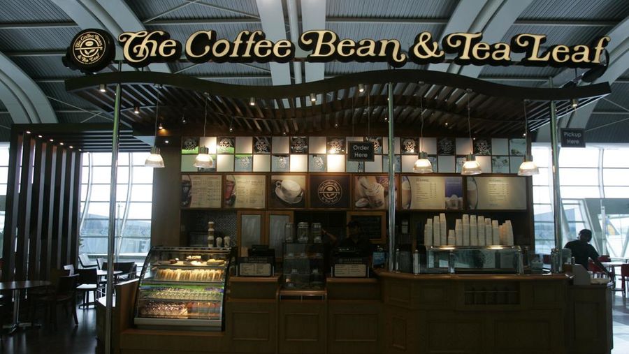 MUMBAI, INDIA - JULY 1, 2010: The Coffee Bean and Tea Leaf at The Chhatrapati Shivaji International Airport. (Photo by Prasad Gori/Hindustan Times via Getty Images)