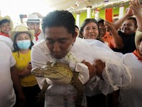 Waduh! Walikota di Negara Ini Menikahi Anak Buaya, Biar Apa?