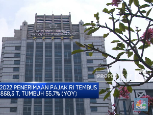 Top! Penerimaan Pajak RI H1-2022Tembus Rp 868,3 Triliun