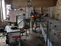 Potret Pilu Kota Sloviansk Usai Diserang Roket Rusia