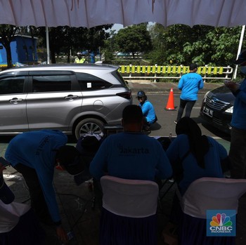Begini Penampakan Uji Emisi Kendaraan Gratis di Jakarta