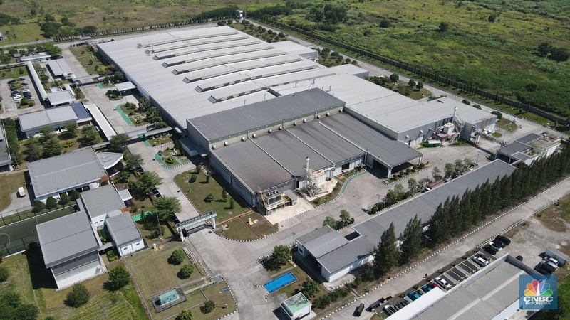 xEV Center” yang merupakan fasilitas pembelajaran dan pengembangan kapabilitas elektrifikasi serta energi hijau milik PT Toyota Motor Manufacturing Indonesia (TMMIN). (CNBC Indonesia/Muhammad Sabki)
