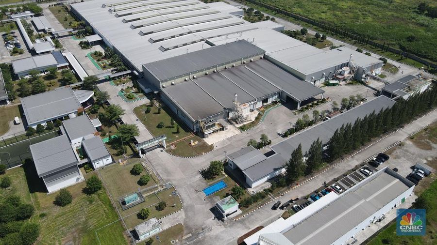 xEV Center” yang merupakan fasilitas pembelajaran dan pengembangan kapabilitas elektrifikasi serta energi hijau milik PT Toyota Motor Manufacturing Indonesia (TMMIN). (CNBC Indonesia/Muhammad Sabki)