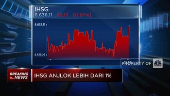 IHSG Anjlok Lebih Dari 1%