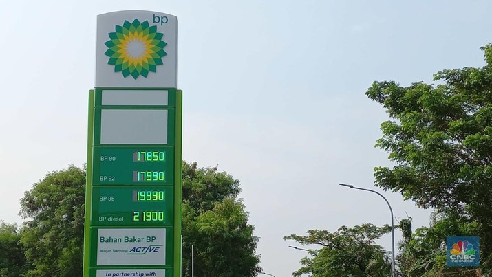 SPBU British Petroleum (BP) SPBU British Petroleum (BP). (CNBC Indonesia/ Muhammad Sabki)
