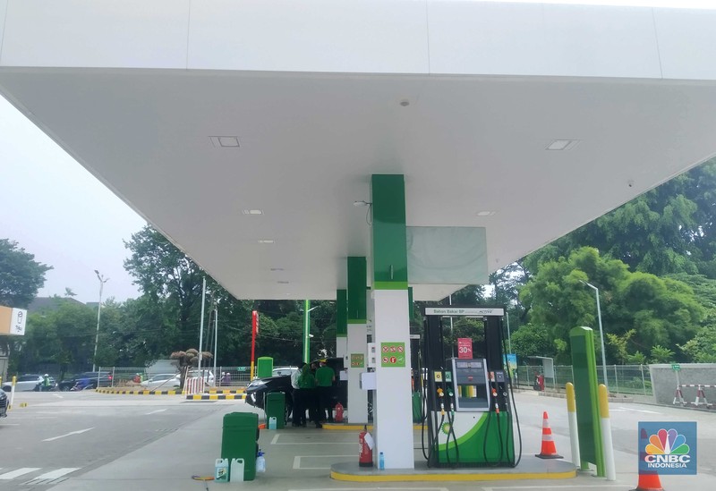 SPBU British Petroleum (BP) SPBU British Petroleum (BP). (CNBC Indonesia/ Muhammad Sabki)
