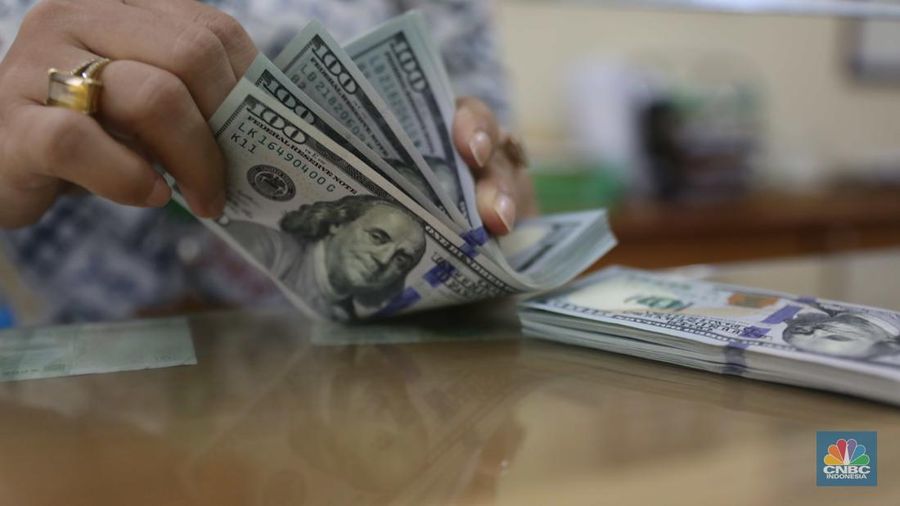 Ilustrasi dolar Amerika Serikat (USD). (CNBC Indonesia/ Muhammad Sabki)